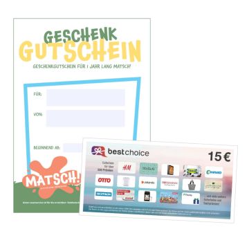 MATSCH! Set BestChoice + Geschenkurkunde